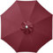 LUSCHEER Replacement Parasol Canopy Waterproof, Parasol Replacement Canopy Cover Patio Umbrella Cloth for 2.7m 8 Ribs Large Patio Umbrella Weatherproof UV-Anti, Red