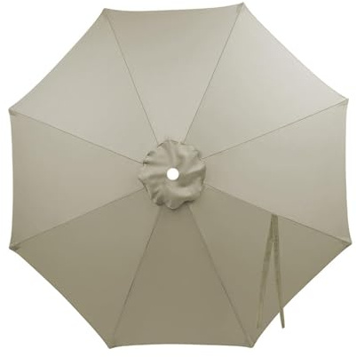 SkyFace Parasol de repuesto para sombrilla 8 varillas 4 metros, Tela De Paraguas Recambio Sombrilla Impermeable, Cubierta Repuesto Patio Protección UV Piscina Jardín Terrazas Exterior