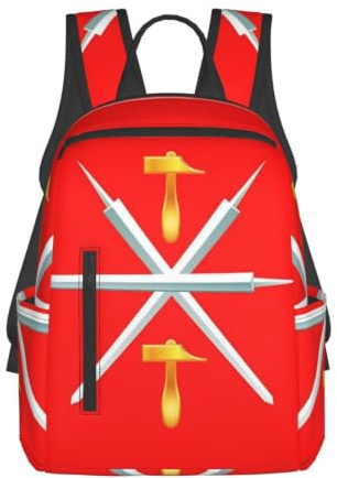 Rucksack mit Flagge von Tula, leicht, lässig, Tagesrucksack mit großer Kapazität | Leichtgewichtig. Gepolsterte Träger Passend für 15-Zoll-Laptops.