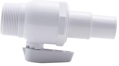 EDENEA Vanne Robinet 1/4 De Tour Piscine Hors Sol - Adaptateur - A Emboiter pour Tuyau 32mm 38mm - A Visser Filetage 1 1/2 M