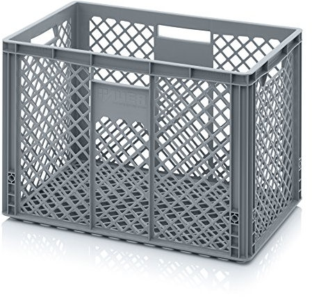 Auer Packaging Eurobehälter 60 x 40 x 42 durchbrochen - Eurobox Kunststoffbox Brotkiste Bäckerkiste Brotkorb 60x40x42 große leichte Lagerkiste Lagerbox Gitterbox