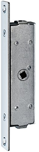 Einbauriegel mit Stulp 196 x 24 x 3 mm, Innengewinde M 10, DM 23, Stahl verzinkt