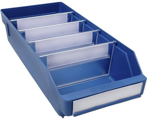 STEMO | Regalkasten aus hochschlagfestem Polypropylen | blau | LxBxH 400 x 180 x 95 mm | VE 20 Stk