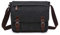 Rufun Schultertasche für Männer Leinwand Laptop Tasche Kreuzkörper Aktentasche Schultasche (M, Schwarz)