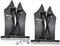 Bavarian Edge Messerschärfer DELUXE Set – Messerschleifer für alle Messer inklusive Sägemesser – Messerschärfer Profi aus Wolframkarbid – Diamond Edition – 2 Stück