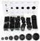 Rubber Grommet,170pcs Assortment Fire Wall Electrical Wire Gasket Kit Cable Blanking Closed Rubber Grommets