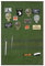 Aoutacc Taktische militärische Patchhalter Board Hook & Loop Moral Patch Panel mit Ösen,Patches Klett Wand, Klettfläche Klettmatte Wand (Olive Drab, 58x88cm With MOLLE Webbing Pockets)