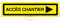 Panneaux de Chantier KD DÉVIATION AKILUX 5mm - Format 800 x 200 mm (Panneau ACCES Chantier Droite)