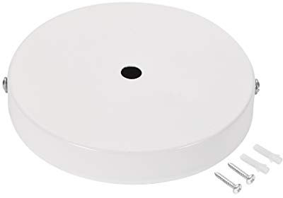 sourcing map Retro Licht Baldachin Kit Pendelleuchte Deckenplatte 120mm 4.7 Zoll Weiß
