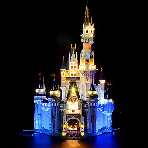 GEAMENT LED Licht-Set Kompatibel mit Lego 71040 Das Disney Schloss 2016 Version (Disney Castle) (Modell-Set Nicht enthalten)