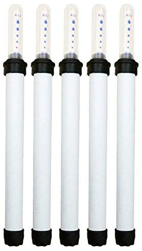 POFET 5 indicadores de nivel de agua blanca, medidor de humedad del suelo, sensor, sonda, maravillosa herramienta para plantas en maceta, 20 cm/17,5 cm