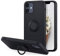 UEEBAI Case for iPhone 12 mini 5.4 inch, Ultra Slim Liquid Silicone Phone Case with 360 Rotatable Ring Holder Kickstand with Magnetic Car Mount Gel Rubber TPU Bumper Shockproof Cover - Black