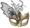 Gold Schmetterling Strass Metall Venezianische Frauen Maske für Maskerade/Mardi Gras Party/Sexy Kostümball/Hochzeit