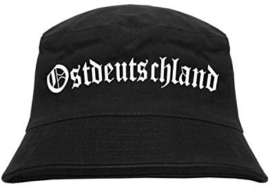 Blickfang Ostdeutschland, Deutschlans, East Germany,Germany | Fischerhut, Anglerhut, Sonnenhut, Hut, Bucket Hat, Urlaubshut, Sommer | Bedruckt | Einheitsgröße (Ostdeutschland (ALTDEUTSCH))