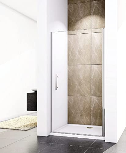 Aica Sanitär Duschtür 70x185cm Nischentür Duschabtrennung Glas Dusche
