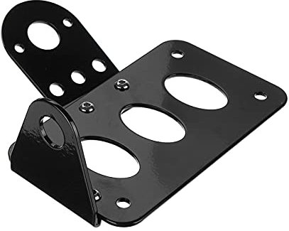 HANGHANG SHU-store Motorcycle Cafe Racer Side Mount Tail Light Frame Number License Plate Bracket Black Universal Fit For Yamaha Fit For Suzuki