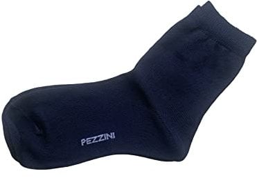 6 Paia calzino minicalza bambino bambina in filo di scozia unisex varie taglie e colori Art. BCZ-Perfetto/BMC-Miniperfetto (34-37, Calzino blu)