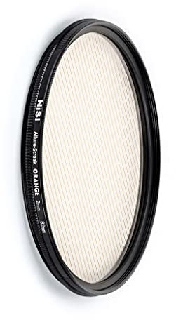 NiSi Cinema 82 mm Allure Streak Orange mit 2 mm Streifen | rotierender runder anamorpher Stil Orange Streak Effekt Objektiv Filter | Fotografie und Videografie