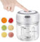 Electric Garlic Chopper, 250ML Vegetable Chopper, Food Chopper, USB Mini Garlic Mincer, Onion Chopper, Portable Small Food Processor for Garlic, Ginger, Chili, Vegetables