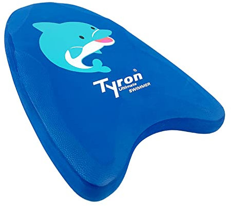 Tyron Junior Kickboard Delphin TS-8301 | Schwimm- und Trainingshilfe für Kinder ab 3 Jahren | Robuster Eva Kunststoff | Delphin Motiv