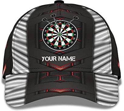 456 Baseballkappe Spiele 3D Passen Sie Den Namen An, Indem Sie Dart Im Vintage-Stil Spielen Golf Caps Sport Capatmungsaktive Mütze Vintage Golf Hüte Für Teenager Auf Reisen Herren