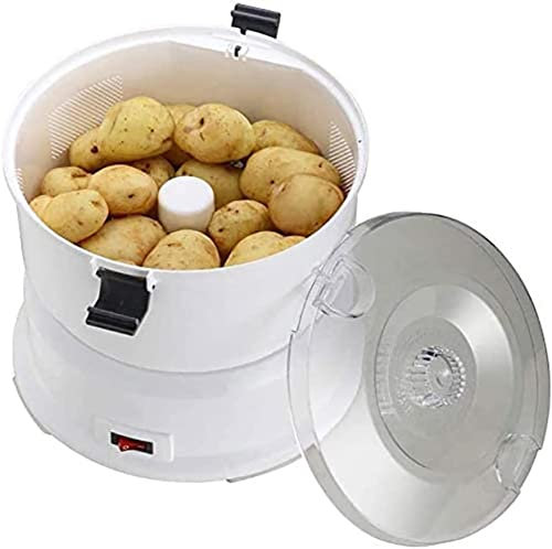 BTURYT One-Button Drive Potato Peeler, Electric Peeling Machine with 1Kg Capacity Automatic Vegetable Salad Spinner for The Home Kitchen, Easy to Operate