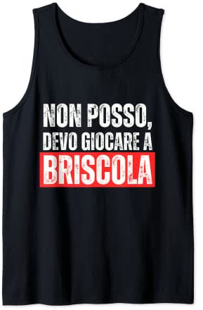 Briscola Gioco di Carte Accessori Pensione Pensionato Tank Top