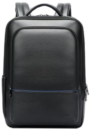 BOPAI Zaino intelligente da uomo, adatto ai viaggi, resistente all'acqua, antifurto, con ricarica USB, zaino per laptop da lavoro, zaino per laptop da uomo, zaino universitario da viaggio, nero, Nero