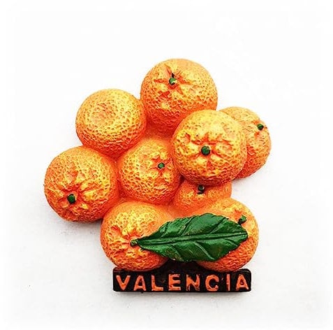 Valencia Spain Local Specialties Oranges Magnet Kitchen Fridge Decorated Magnet