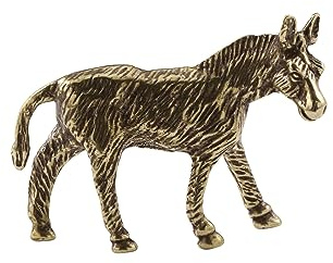 Schwarze handgefertigte kreative Esel-Figur aus Kupfer, Messing, simuliertes Tier-Esel-Pferd-Modellstatue, Skulptur, Büro, Zuhause, Arbeitszimmer, Schreibtisch, Garten, Bonsai-Dekoration