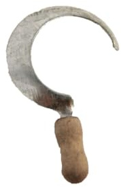 FADEDA Sichel/Höhe:3 cm/handbemalt/detailgetreue Krippen Figuren - Weihnachten Tisch Dekoration Krippe Zubehör