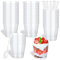 URHELP Pack of 50 Dessert Cups with 50 Spoons, 200 ml Clear Dessert Bowls, Reusable Dessert Cups, Round Cups for Home Desserts Pudding Mousse ice Cream Party