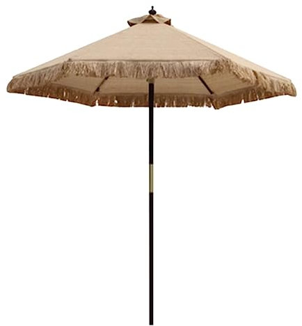 GaRcan Parasol de Jardin Paille Parasol de Patio Simulation Bois Massif Peut Transporter Un Parapluie Extérieur Rétractable Patio Jardin Camping Parasol de Plage Extérieur Base