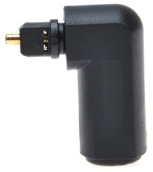 Veemoon 5stücke Biegung Lichtleiter Adapter Male Zu Female Audio Optischer Adapter Für Enge Räume Drehbar Langlebig Und Goldbeschichtet