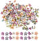 UEPOA 120 Stück Blumen zum Basteln, Multicolor Streudeko Blumen Kunstblumen Klein Gänseblümchen Blumendeko Seidenblumen Stoffblumen Mini Blüten Blütenköpfe für Hochzeit Home Basteln Deko