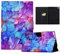 Coque pour iPad 6ème/5ème Génération 9.7 2018/2017, Multi-Angle Support Etui à Rabat Housse de Protection Motif de Couleur avec Veille/Réveil Auto pour iPad 6/5 / iPad Air 2 / Air 1, Pétale