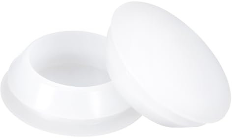 QUARKZMAN 4Pcs Bouchons en Silicone, Bouchons Ronds en Caoutchouc à Enclenchement pour Trou de 28-30mm, Bouchons Étanches pour Tubes Métalliques, Embouts pour Meubles, Translucides