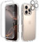 Leedia Kompatibel mit iPhone 16 Pro Max Hülle 360 Grad Handyhülle mit Eingebautem Displayschutz und Kamera Schutzfolie [9H HD] Stoßfest Schutzhülle Bumper für iPhone 16 Pro Max 6,9 Klar