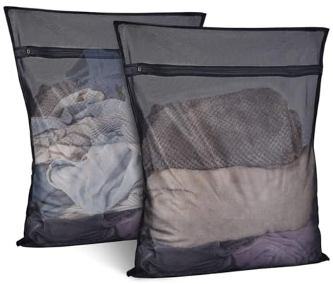 Lot de 3 filets à linge pour machine à laver, sac à linge avec fermeture éclair, sac à linge pour soutien-gorge, chaussures, chaussettes, sous-vêtements, vêtements de bébé, chemise, pull - 30 x 40 cm