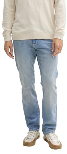 TOM TAILOR Herren 1035877 Jeans Marvin Straight, 10140-Super Stone Blue Denim, 38W / 34L