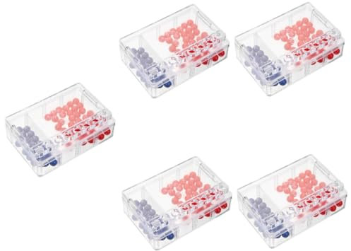 Toyvian 5 Sätze Analoge Nummernauswahl Lottokugelmaschine Manuelle Lotteriekugelmaschine Bingo-spielautomat Glücksspiel Lotto-Jackpot-Maschine Mini-würfel Lotterie-spielautomat Plastik