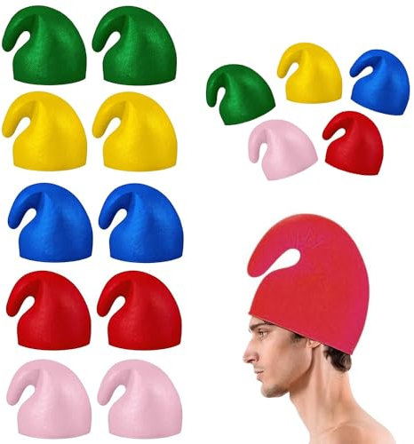 Dhqkqg Zwergenmütze, Wichtelmützen, 10 Stück Karneval Neuartige Zwergenmützen Lustiges Halloween Kostüm Bunte Zipfelmütze Zwerg Kostüm Wichtelmützen Geburtstagsdekoration Kostümzubehör Party