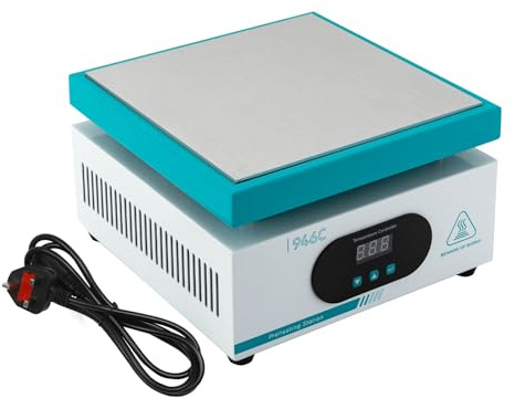 600W LED Microcomputer Electric Hot Plate Preheat Soldering Preheating Station Welder Hot Plate Rework Heater Lab 200X200mm Plate for PCB SMD Heating Work