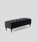 90cm Wide Chesterfield Ottoman Storage Bench with Legs, Ottoman Box With Legs, Ottoman Bench With Storage, End Of Bed Storage Bench, Rectangle Footstool With Storage (Black Velvet)