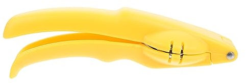 PRETYZOOM Nueces Multifuncional De Plástico y Acero Inoxidable Cortador De y Nueces Herramienta De Cocina Antideslizante Diseño Ergonomico De Usar Amarillo