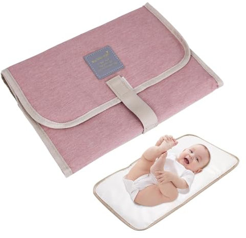 Fasciatoio portatile, pieghevole, impermeabile, colore: rosa