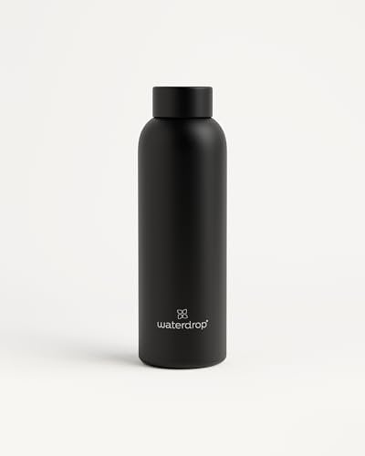waterdrop® Gourde Inox 600ml – Bouteille Isotherme Réutilisable, Sans BPA, Double Paroi Inox Étanche, Pour Boissons Chaudes ou Froides, Idéale au Bureau, Sport, Maison, Voyage