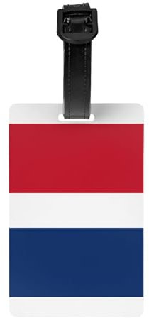 WZYWHJ Gepäckanhänger mit niederländischer Flagge, leicht, abnehmbares Armband für Reisen, Rucksäcke, Golftaschen