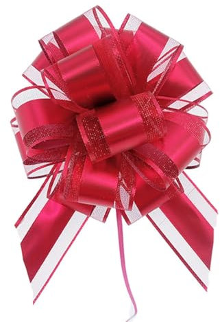 Fiocco grande da regalo, 15 x 20 cm, idea regalo, fiocco, con nastri regalo, fiocchi decorativi, per regali, matrimoni, feste, compleanni, vino rosso
