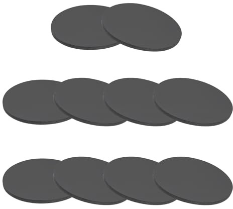 PATIKIL 10 pièces Rondelle Caoutchouc 60 mm Ø x 3 mm épais Entretoise Plastique, Rondelles De Disque Plein En Caoutchouc coussins Douilles pour Joints Bricolage Artisanat, Noir